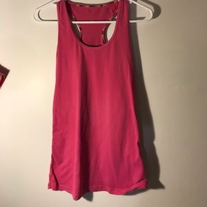 Pink LuluLemon athletic sleeveless tank top